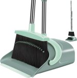 Broom and dustpan set, long-handled dustpan, broom and dustpan combo set
