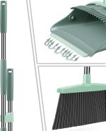 Broom and dustpan set, long-handled dustpan, broom and dustpan combo set - Image 2