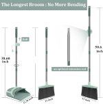 Broom and dustpan set, long-handled dustpan, broom and dustpan combo set - Image 3