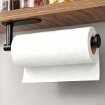 Under-cabinet wall-mounted paper towel holder